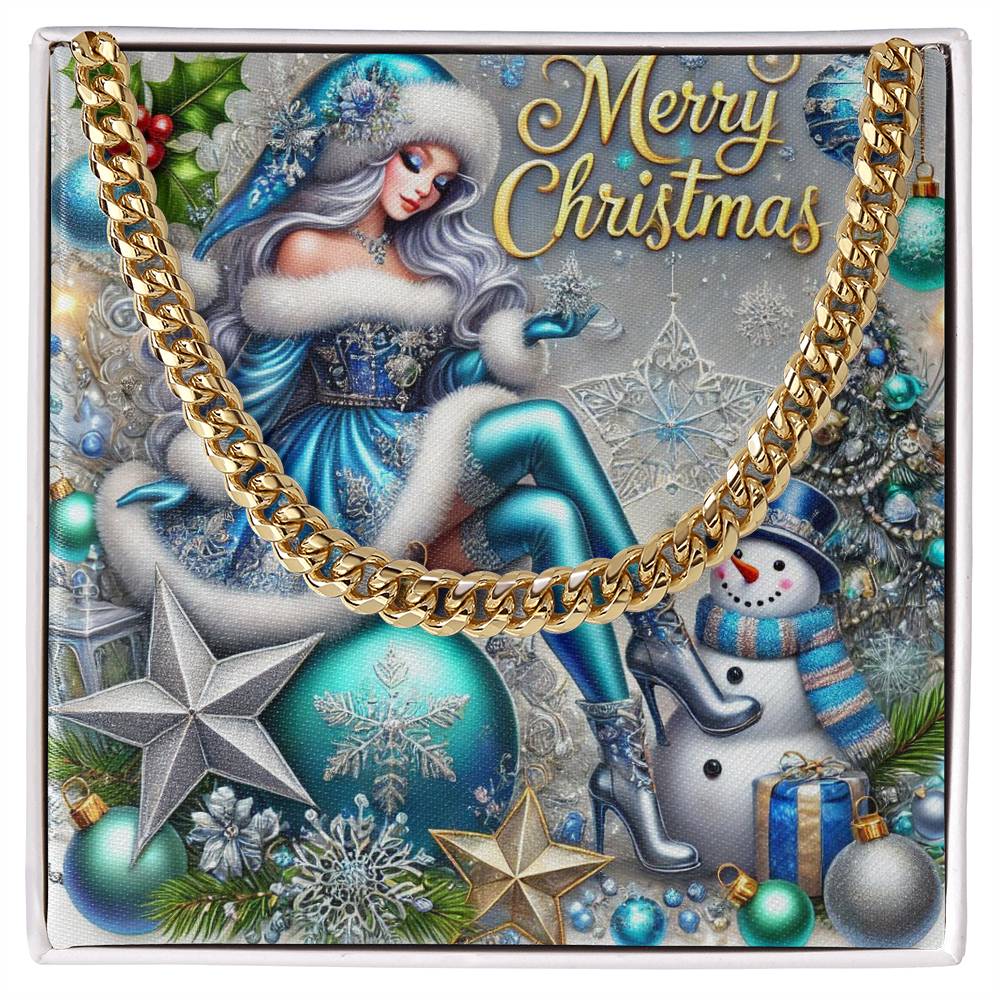 Cuban Link Chain Necklace for Men – Merry Christmas Jewelry Gift | Holiday Necklace by ShineOn Fulfillment