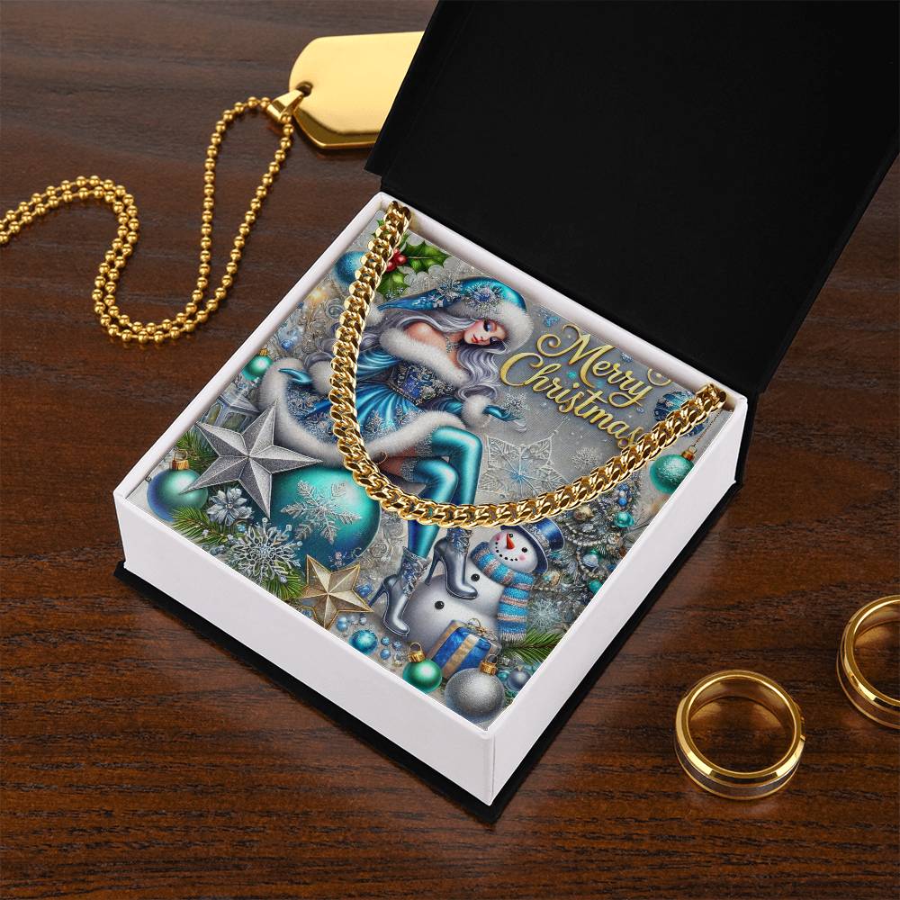 Cuban Link Chain Necklace for Men – Merry Christmas Jewelry Gift | Holiday Necklace by ShineOn Fulfillment