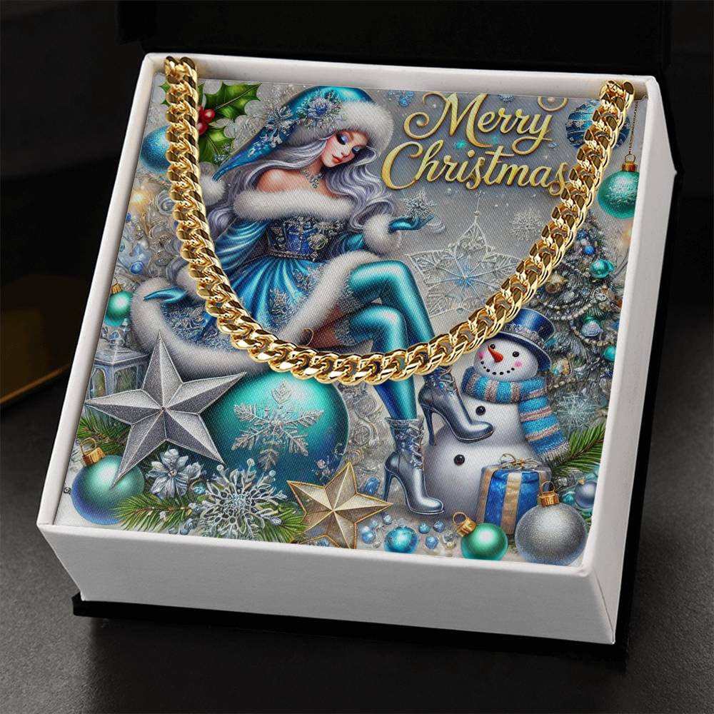 Cuban Link Chain Necklace for Men – Merry Christmas Jewelry Gift | Holiday Necklace by ShineOn Fulfillment