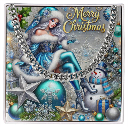 Cuban Link Chain Necklace for Men – Merry Christmas Jewelry Gift | Holiday Necklace by ShineOn Fulfillment