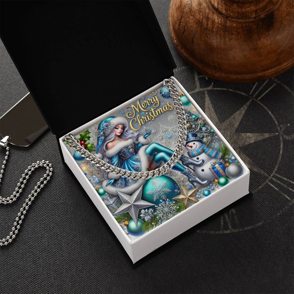 Cuban Link Chain Necklace for Men – Merry Christmas Jewelry Gift | Holiday Necklace by ShineOn Fulfillment