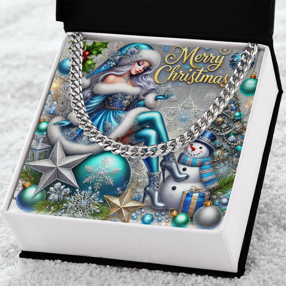 Cuban Link Chain Necklace for Men – Merry Christmas Jewelry Gift | Holiday Necklace by ShineOn Fulfillment