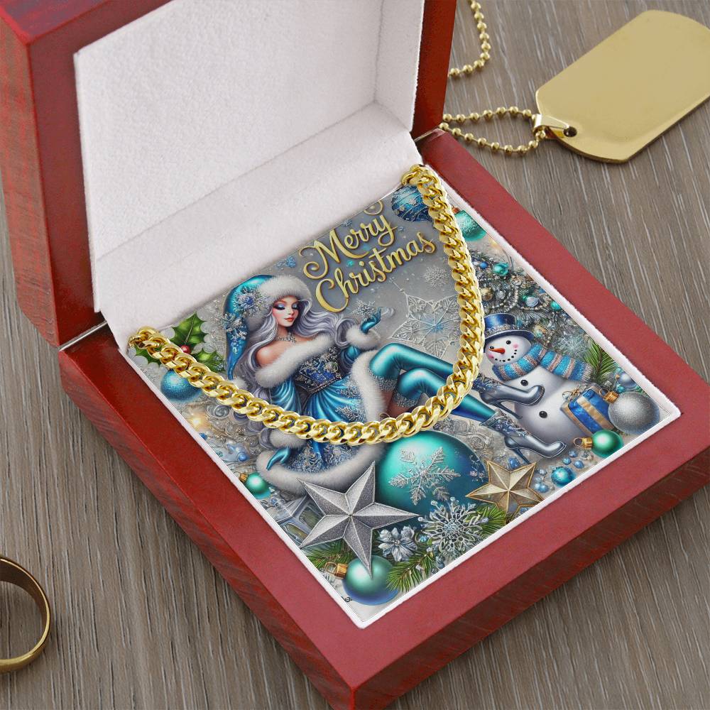 Cuban Link Chain Necklace for Men – Merry Christmas Jewelry Gift | Holiday Necklace by ShineOn Fulfillment