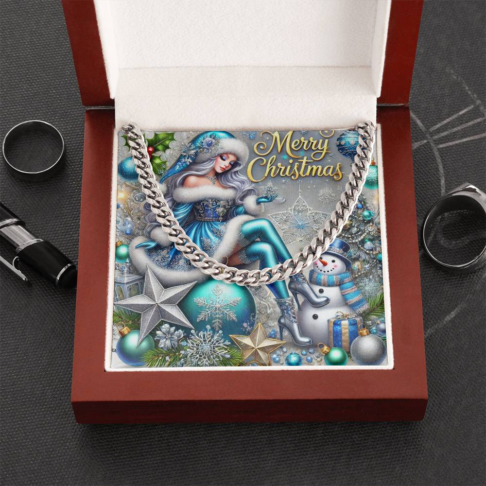 Cuban Link Chain Necklace for Men – Merry Christmas Jewelry Gift | Holiday Necklace by ShineOn Fulfillment