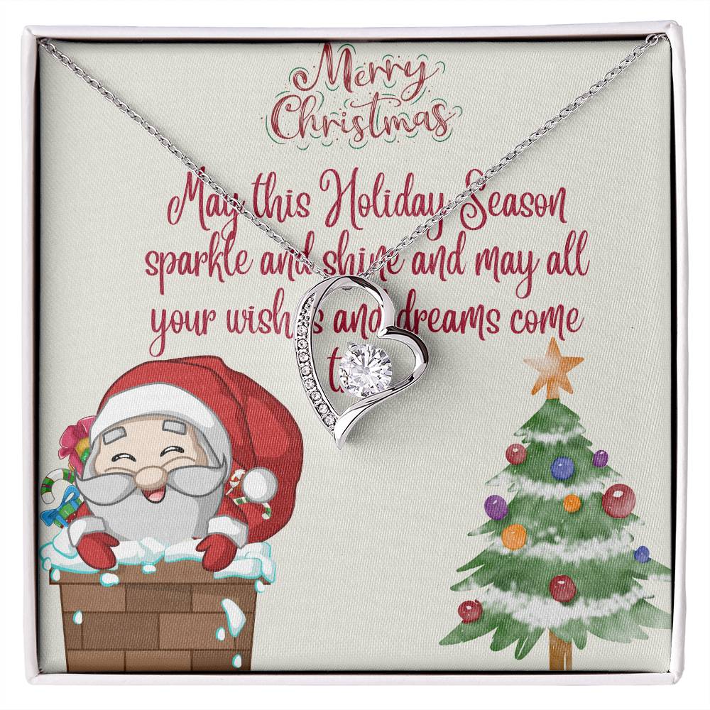 Forever Love Necklace Merry Christmas by ShineOn Fulfillment