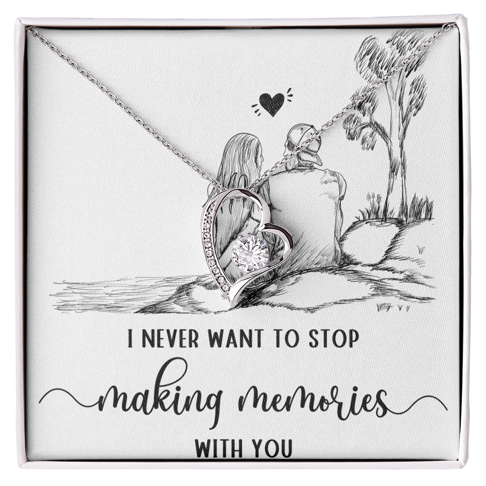 Forever Love Necklace I never want to stop making Moments with You, Gift for Her by ShineOn Fulfillment