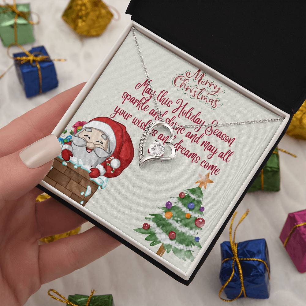 Forever Love Necklace Merry Christmas by ShineOn Fulfillment