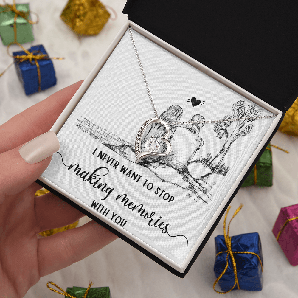 Forever Love Necklace I never want to stop making Moments with You, Gift for Her by ShineOn Fulfillment