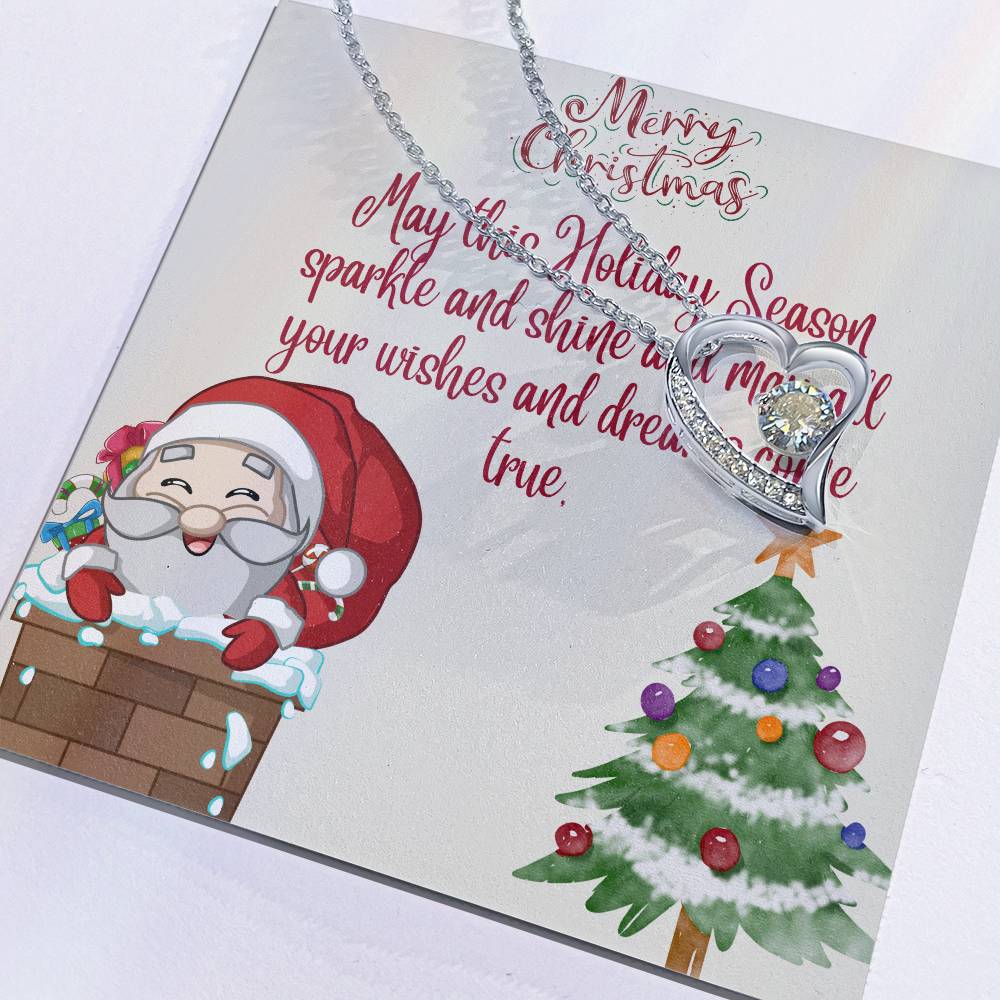 Forever Love Necklace Merry Christmas by ShineOn Fulfillment