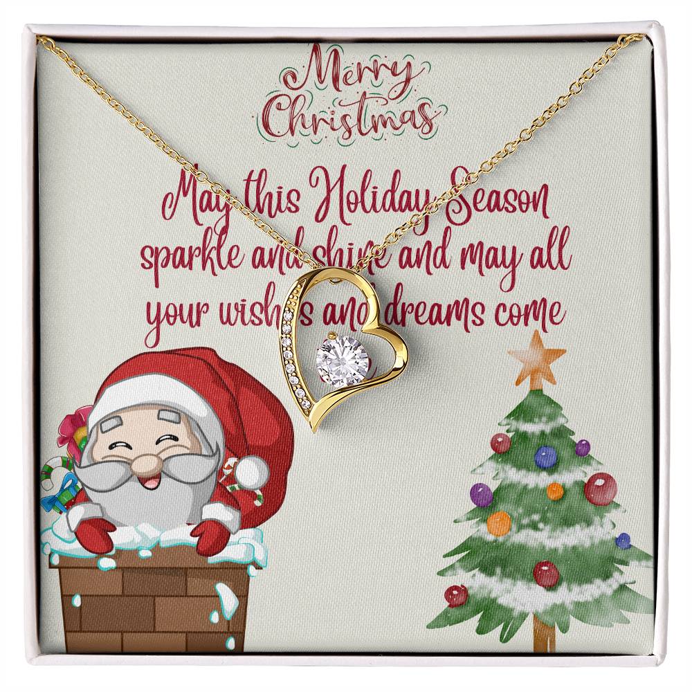 Forever Love Necklace Merry Christmas by ShineOn Fulfillment