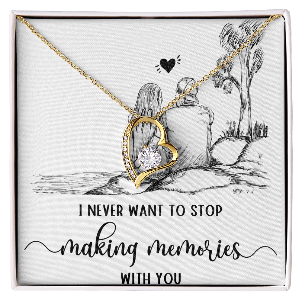 Forever Love Necklace I never want to stop making Moments with You, Gift for Her by ShineOn Fulfillment