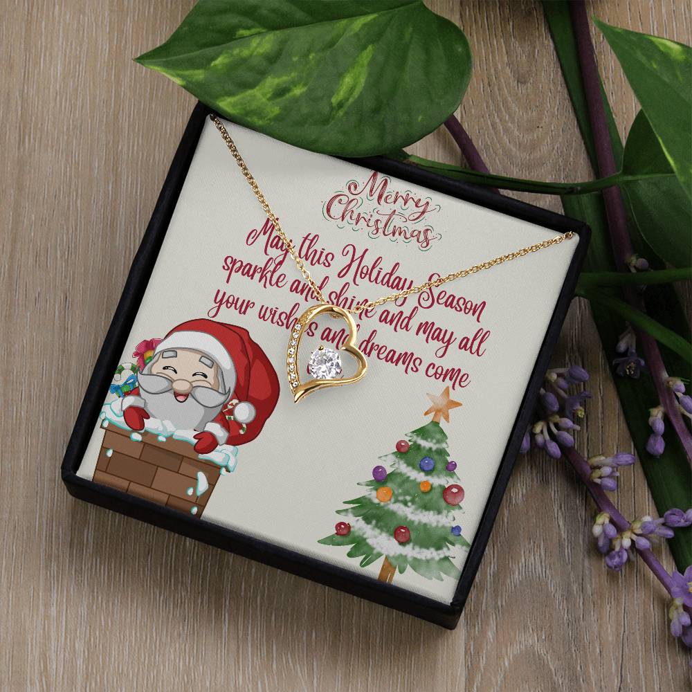 Forever Love Necklace Merry Christmas by ShineOn Fulfillment