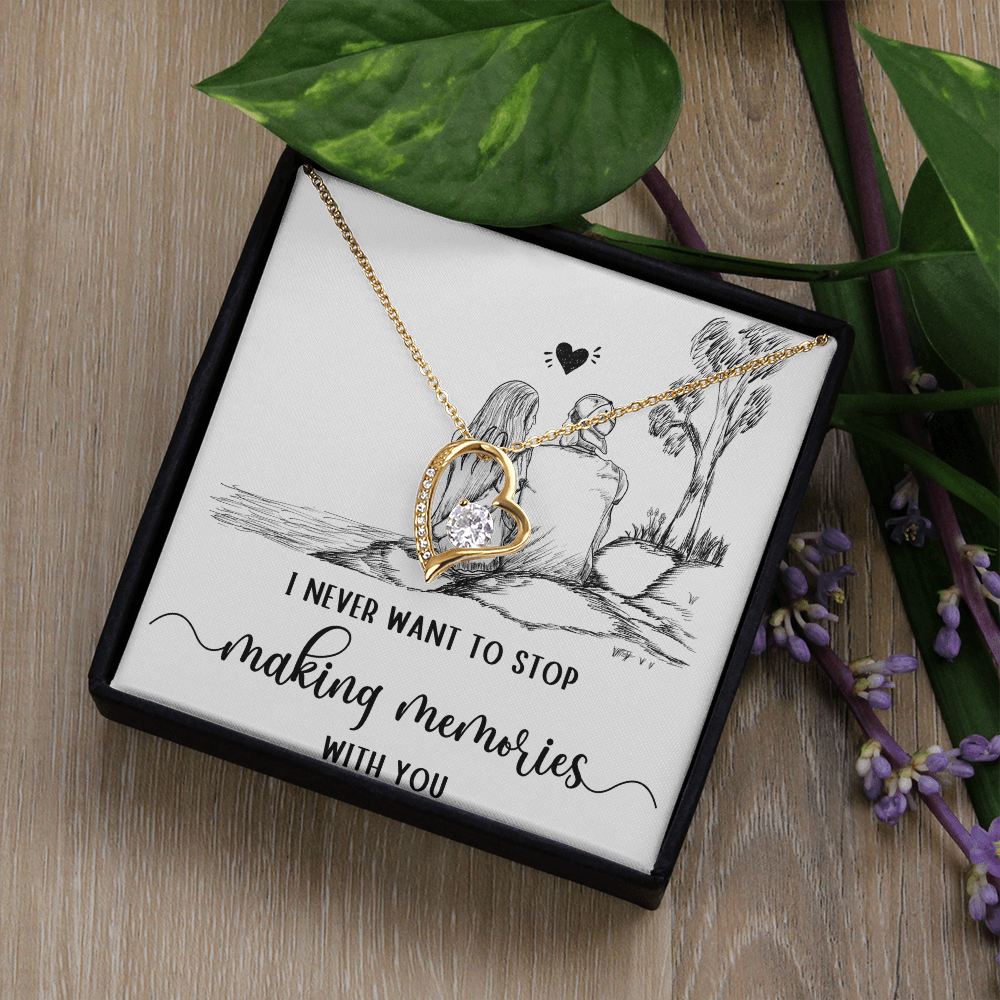 Forever Love Necklace I never want to stop making Moments with You, Gift for Her by ShineOn Fulfillment