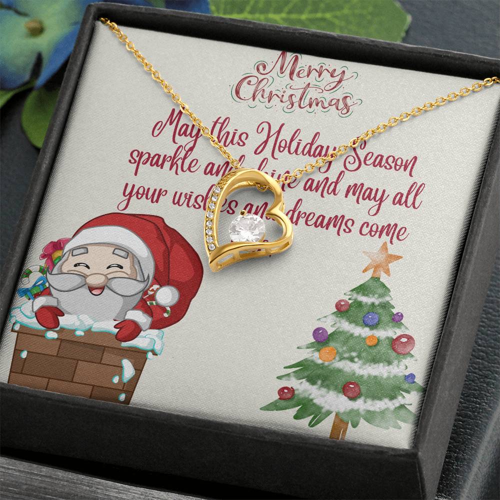 Forever Love Necklace Merry Christmas by ShineOn Fulfillment