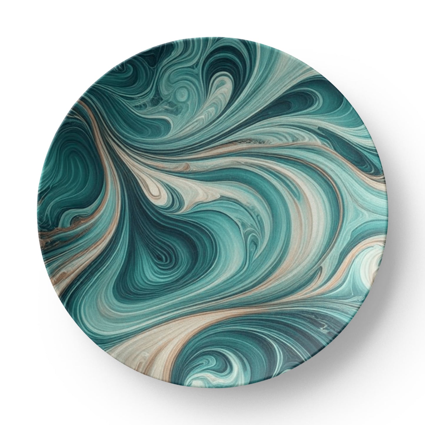 Dinner Plate turqouise 10” Plate by ShineOn Fulfillment