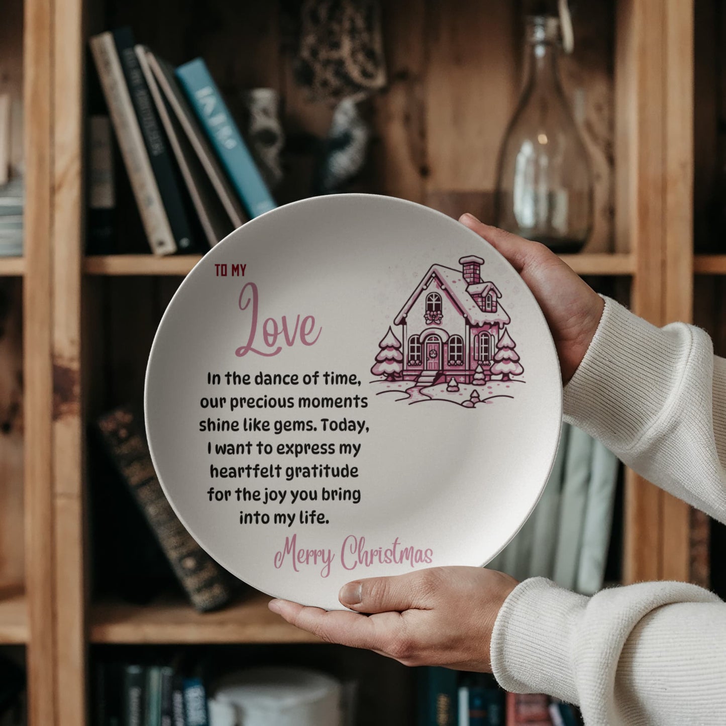 10” Plate To my Love Merry Christmas by ShineOn Fulfillment