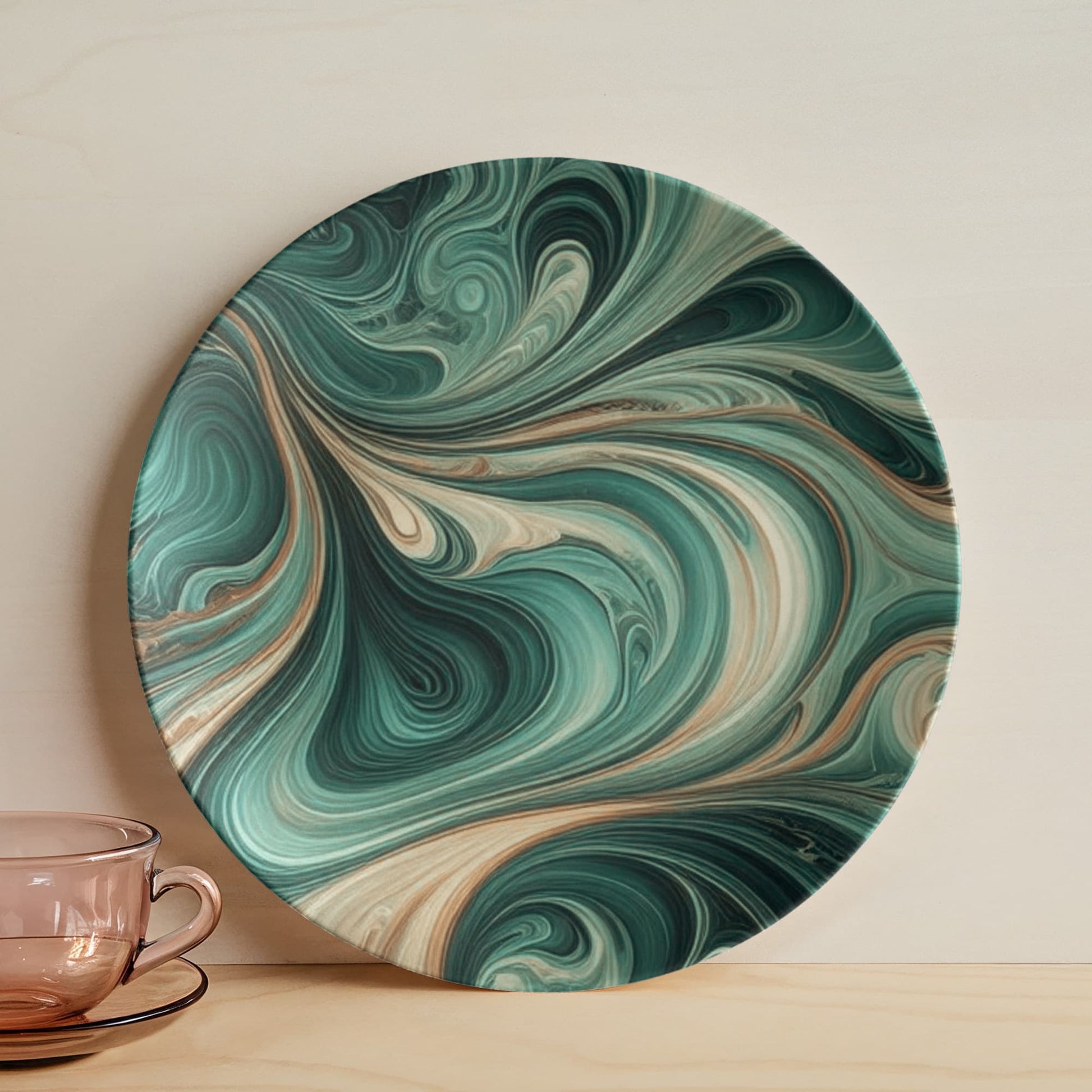 Dinner Plate turqouise 10” Plate by ShineOn Fulfillment