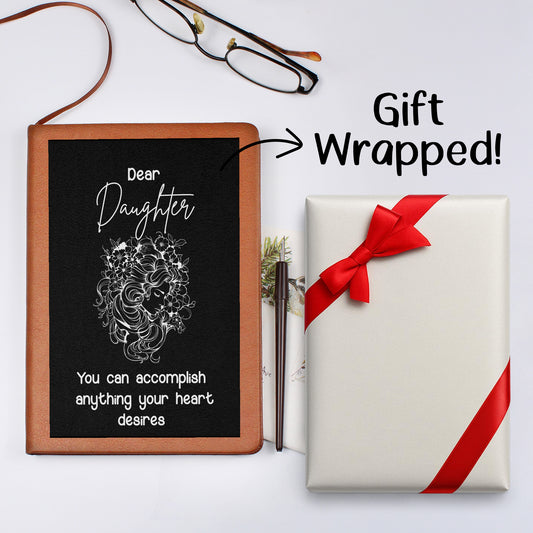Graphic Journal with Gift Wrap Bundle Dear Daughter