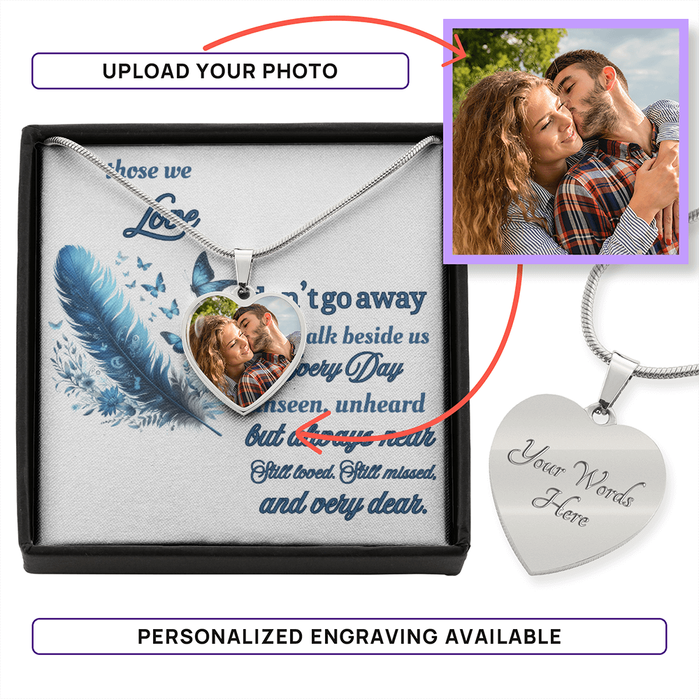 Buyer Upload Heart Necklace memorial