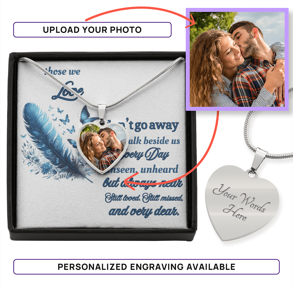 Buyer Upload Heart Necklace memorial - JewelryLuxeUS.Shop