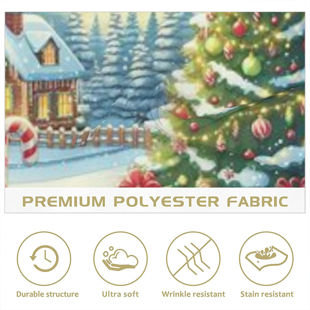 Christmas scene Napkins by ChristmasLoving.Shop