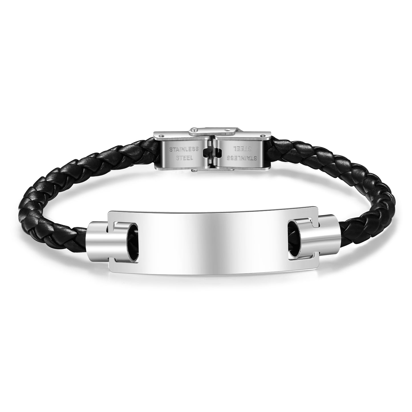 Custom Name Leather Bracelet by cmoffer