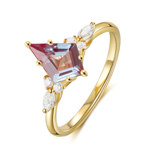 925 Sterling Silver Lab Alexandrite Ring by cmoffer