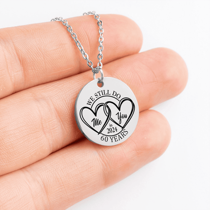 60th Years Anniversary Coin Necklace by OwnPrint