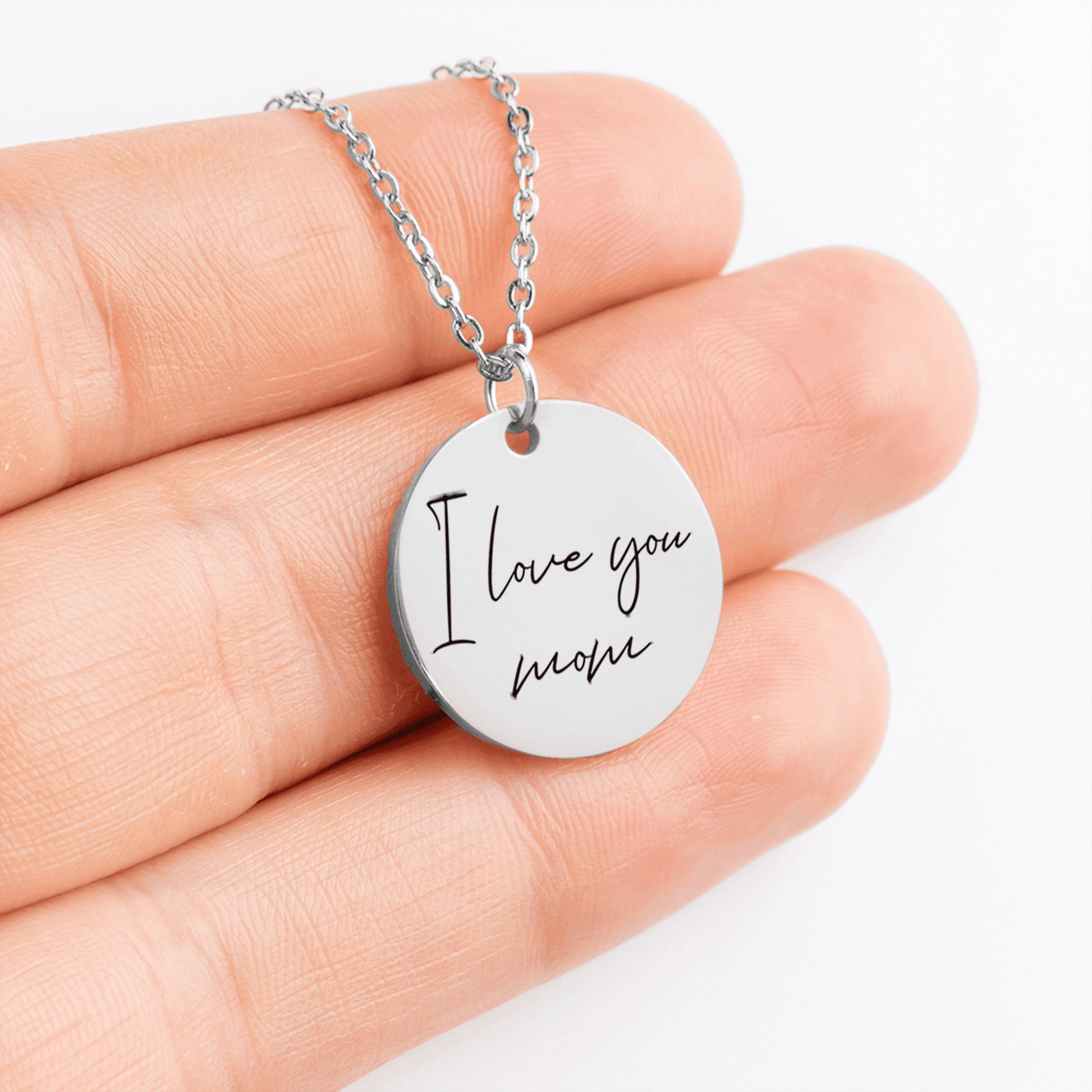 Custom Necklace Handwritten Pendant To my Love Christmas design by OwnPrint