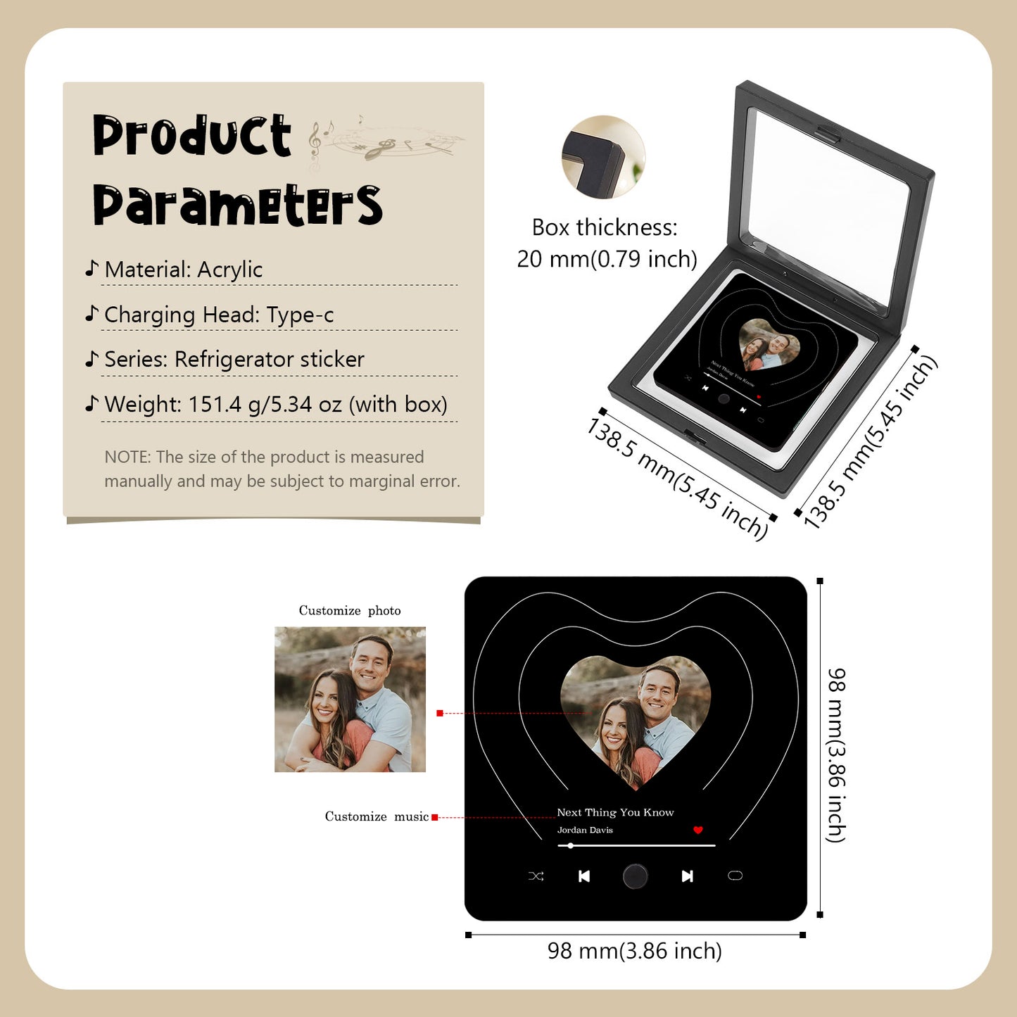 Personalized Decorative Refrigerator Magnets – Custom Name or Message – Cute Fridge Decor Gift by cmoffer