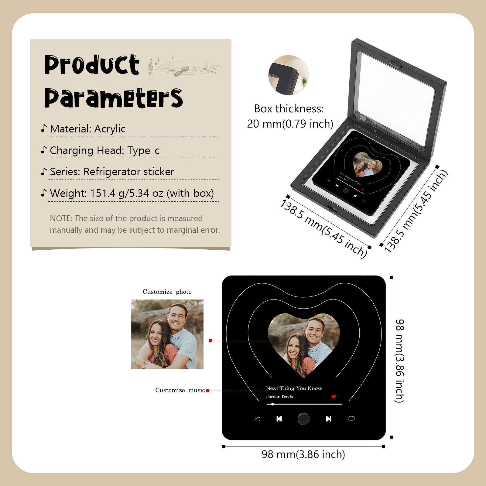 Personalized Decorative Refrigerator Magnets – Custom Name or Message – Cute Fridge Decor Gift by cmoffer