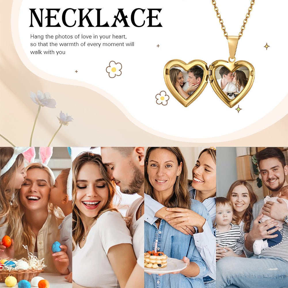 Custom Photo Engraved Necklace - JewelryLuxeUS.Shop