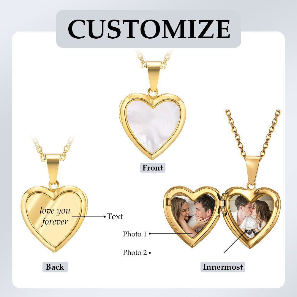 Custom Photo Engraved Necklace - JewelryLuxeUS.Shop