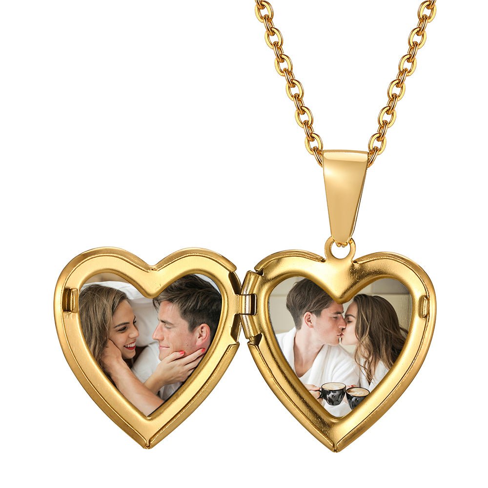 Custom Photo Engraved Necklace - JewelryLuxeUS.Shop