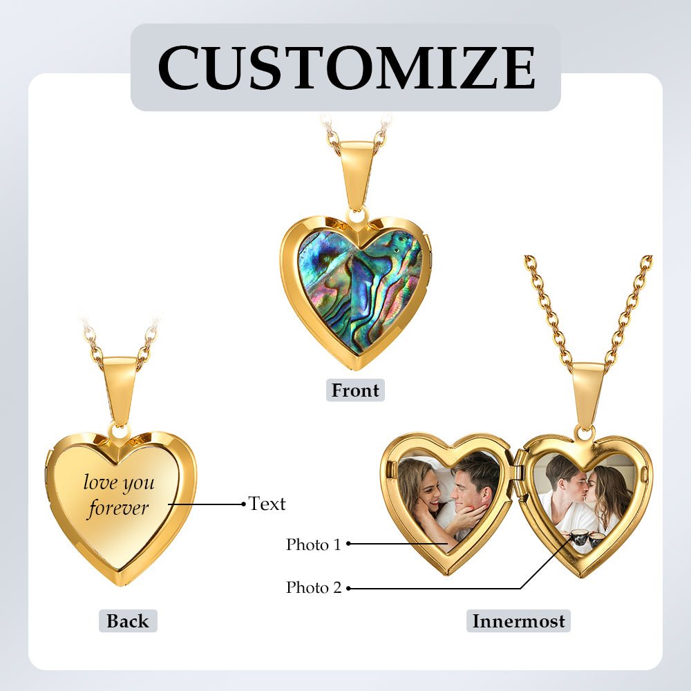 Custom Photo Engraved Necklace - JewelryLuxeUS.Shop