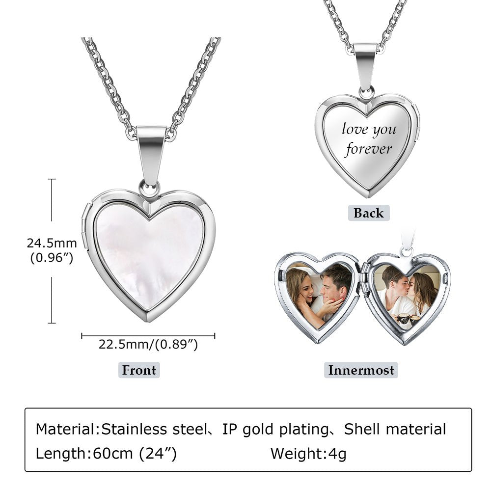 Custom Photo Engraved Necklace - JewelryLuxeUS.Shop