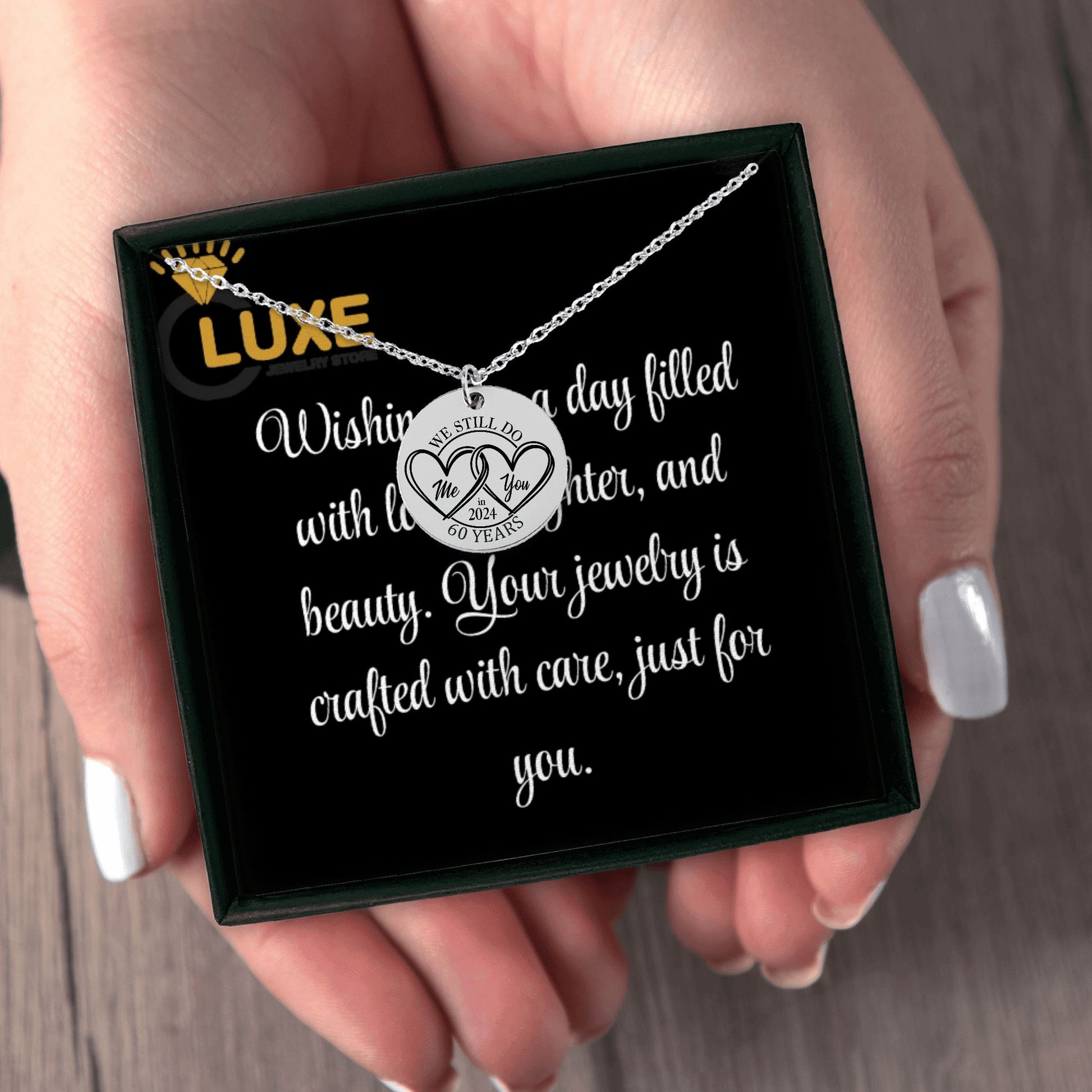 60th Years Anniversary Coin Necklace by OwnPrint