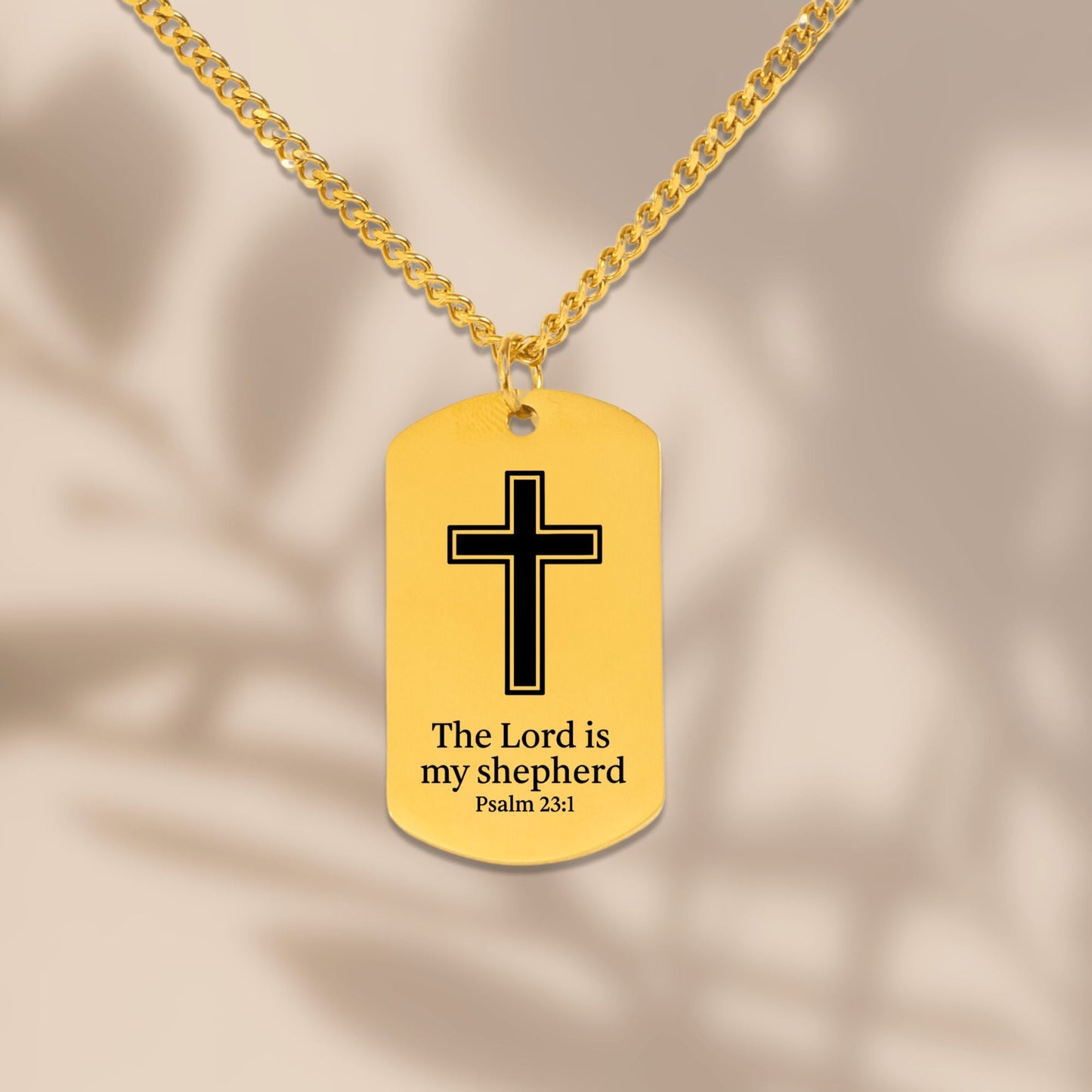 Cuban Lion Tag Necklace for Son from Dad OwnPrint