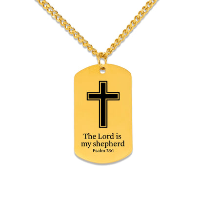 Cuban Lion Tag Necklace for Son from Dad OwnPrint