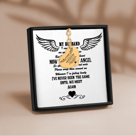 Heart Keychain Husband memorial by OwnPrint