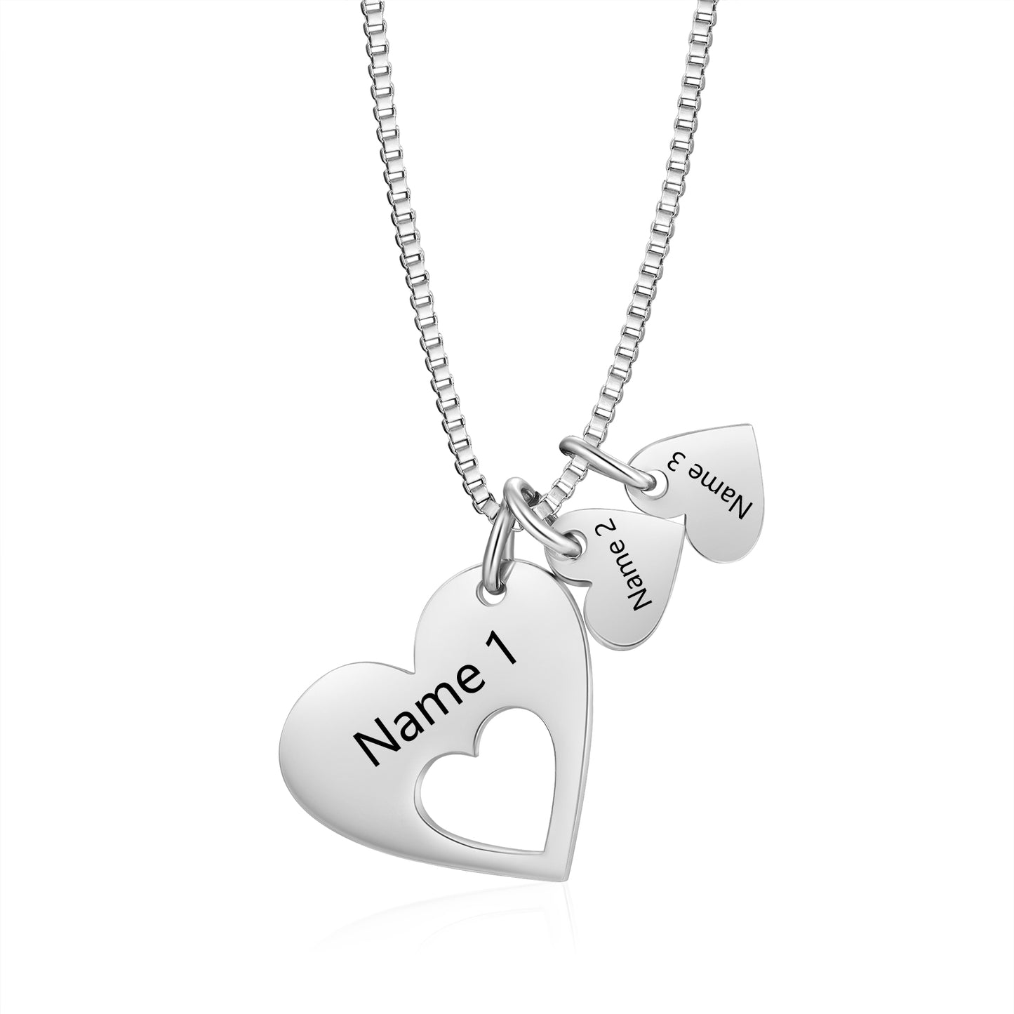 Engraved Name Heart Necklace by cmoffer