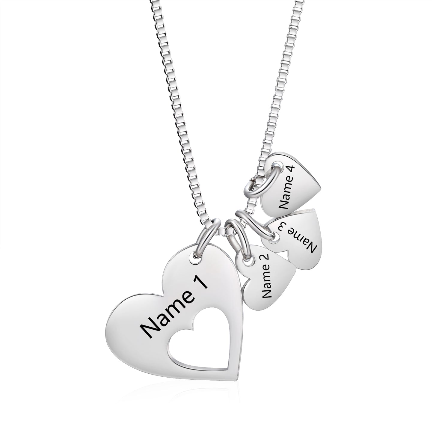 Engraved Name Heart Necklace by cmoffer
