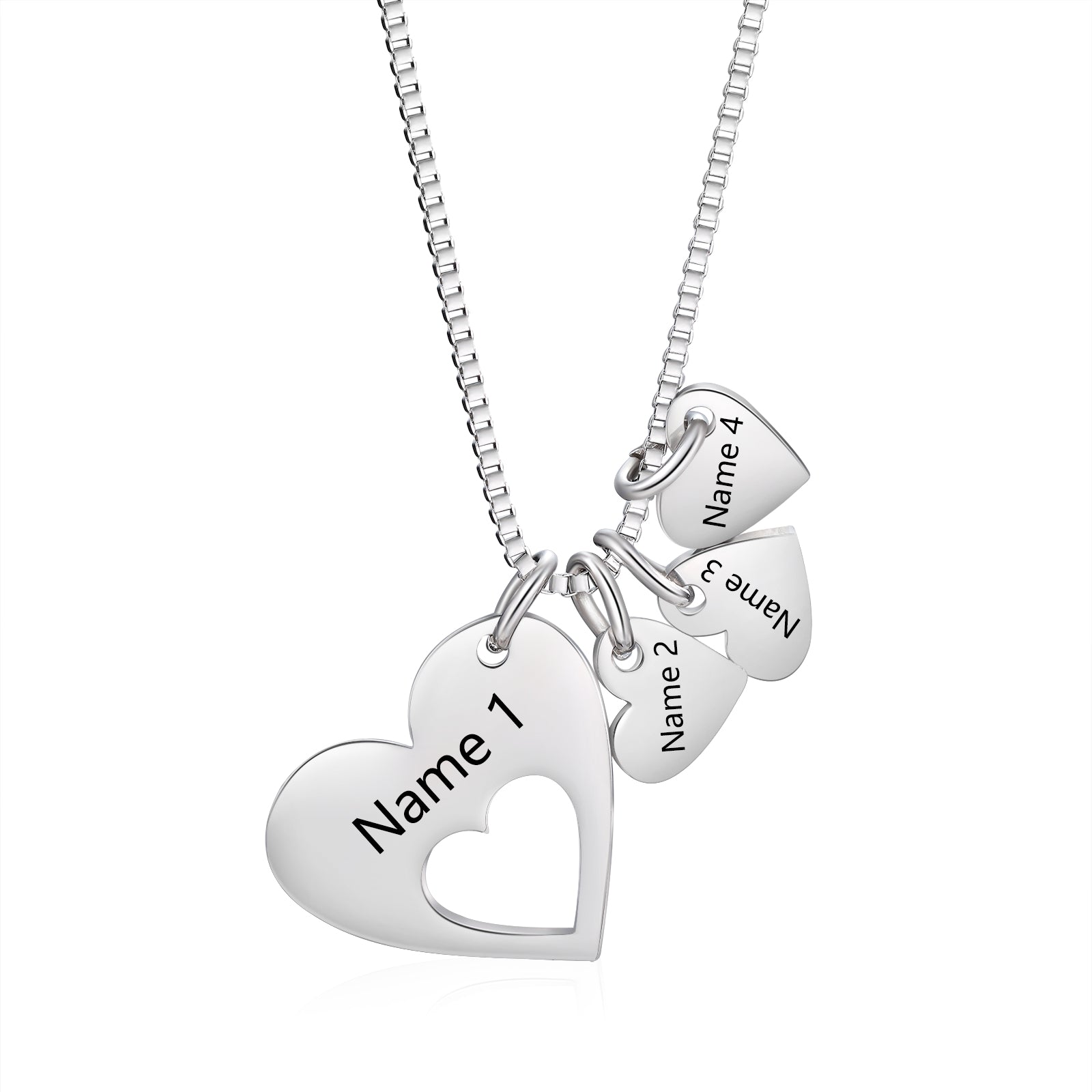 Engraved Name Heart Necklace by cmoffer