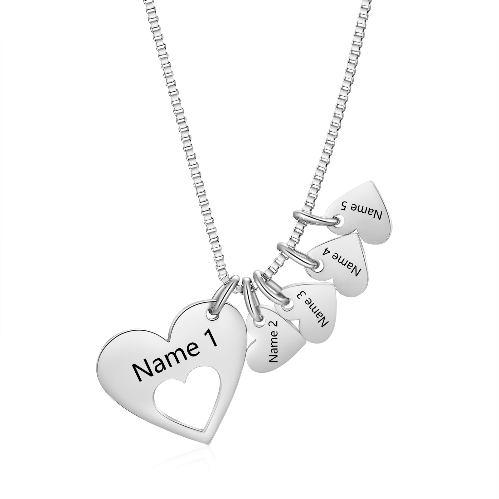 Engraved Name Heart Necklace by cmoffer