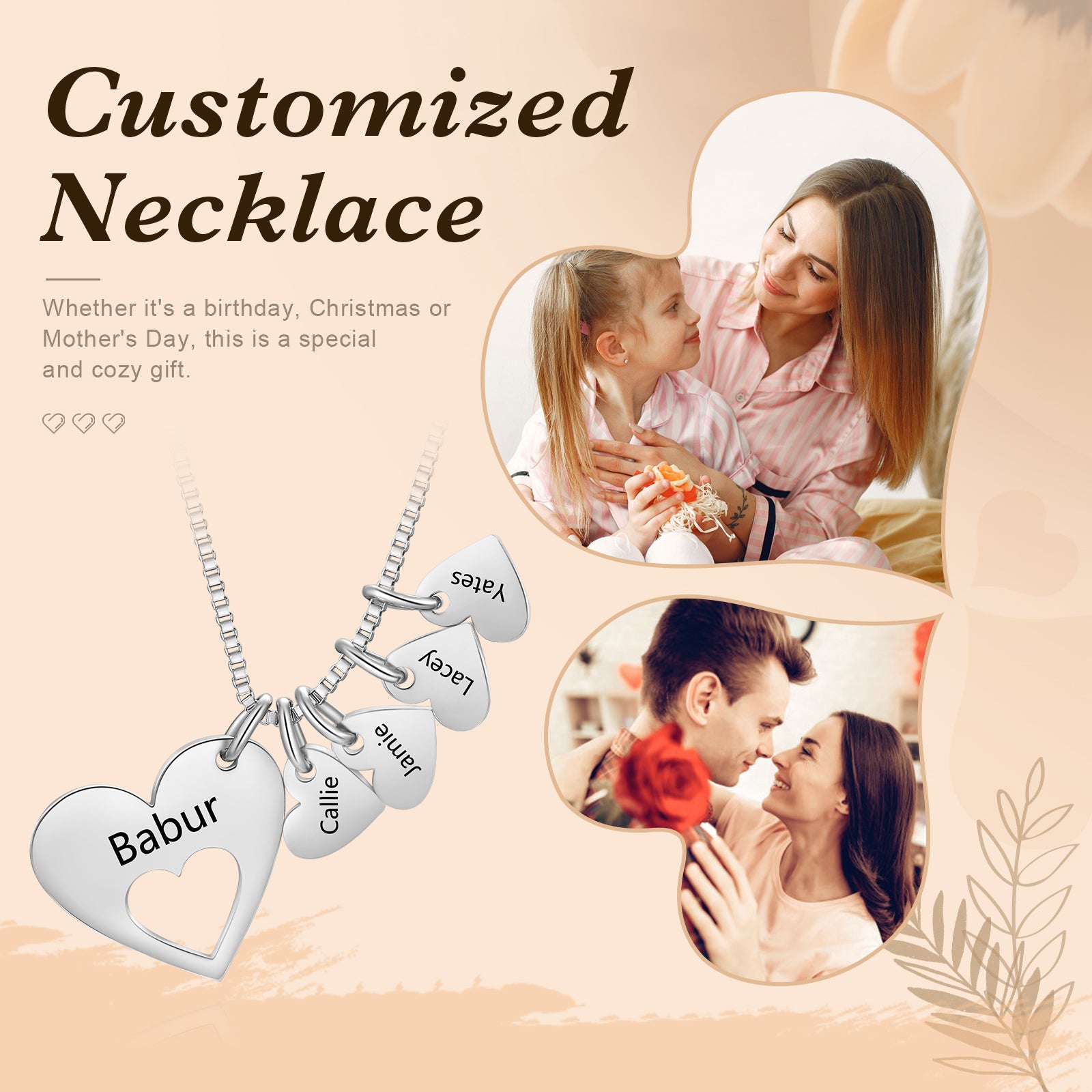 Engraved Name Heart Necklace by cmoffer