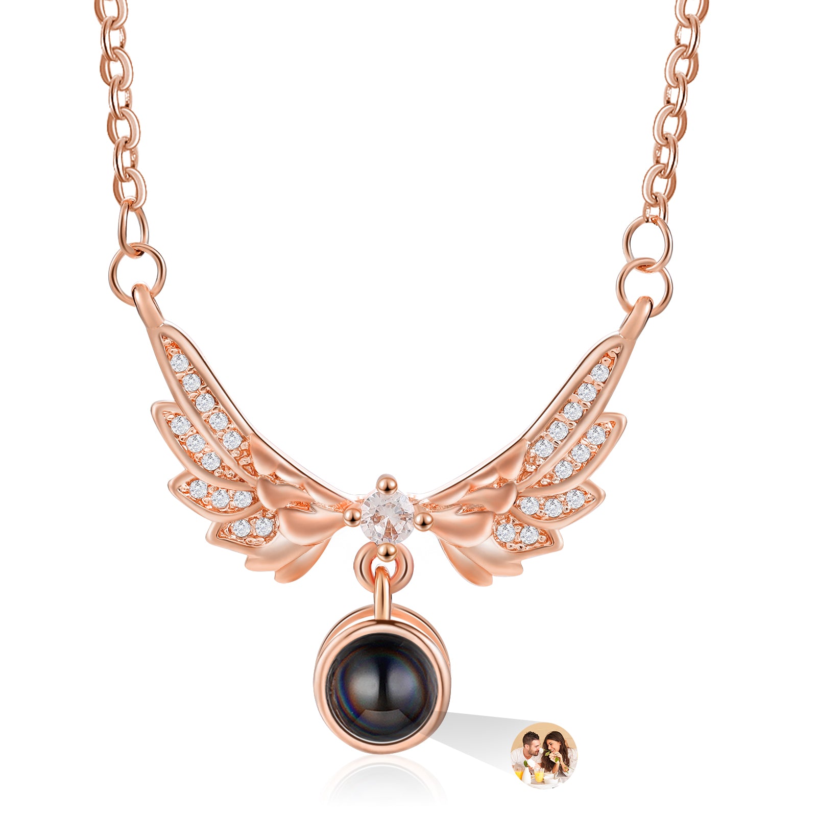 Custom Photo Projection Necklace by cmoffer