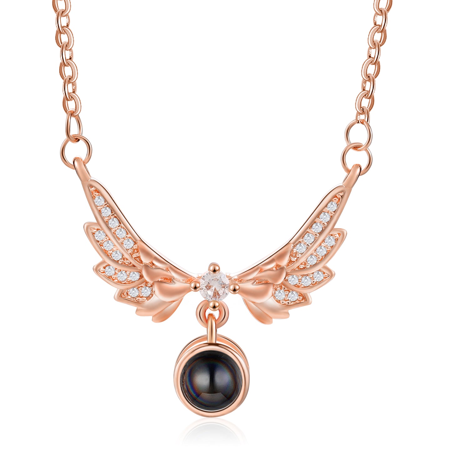 Custom Photo Projection Necklace by cmoffer