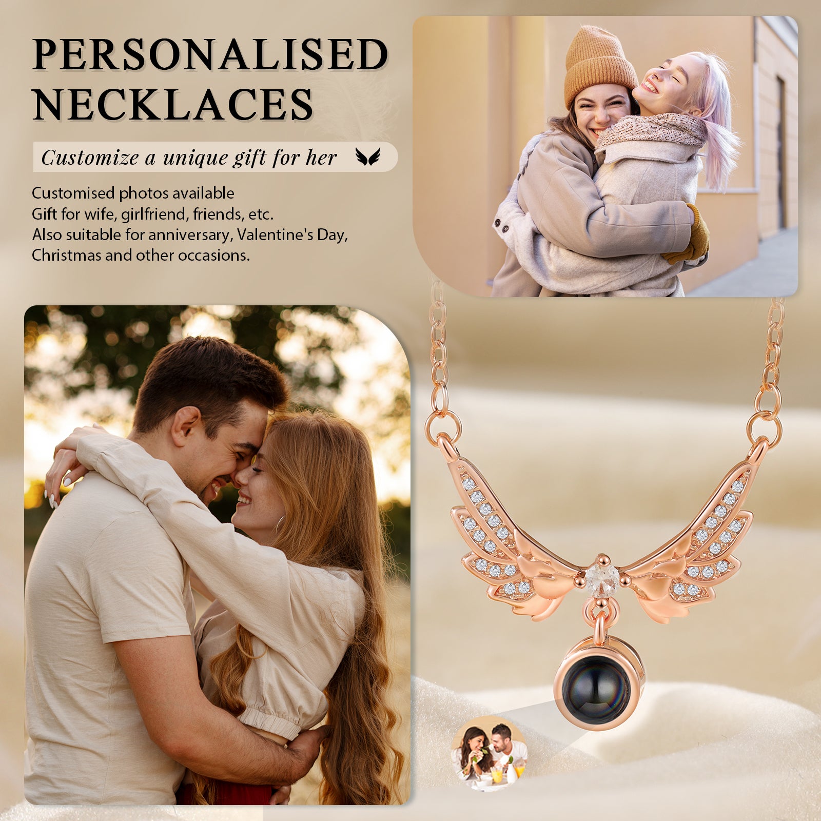 Custom Photo Projection Necklace by cmoffer