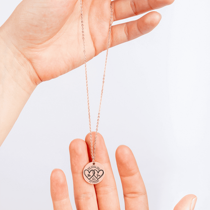 10th Anniversary Coin Pendant Necklace OwnPrint