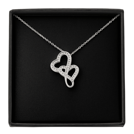 Heart - to - Heart Pendant Necklace - JewelryLuxeUS.Shop